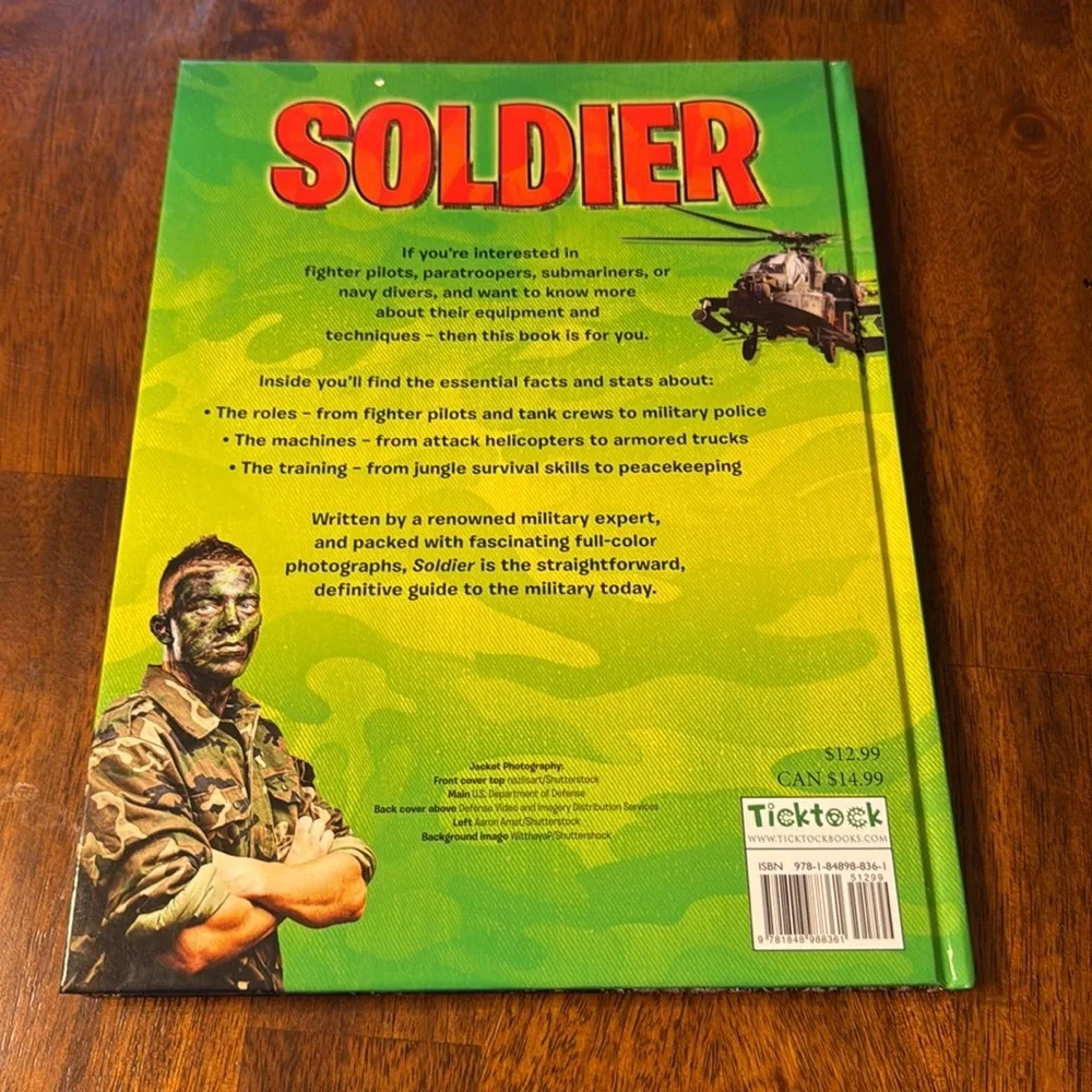 Soldier Book with American Flag Cover